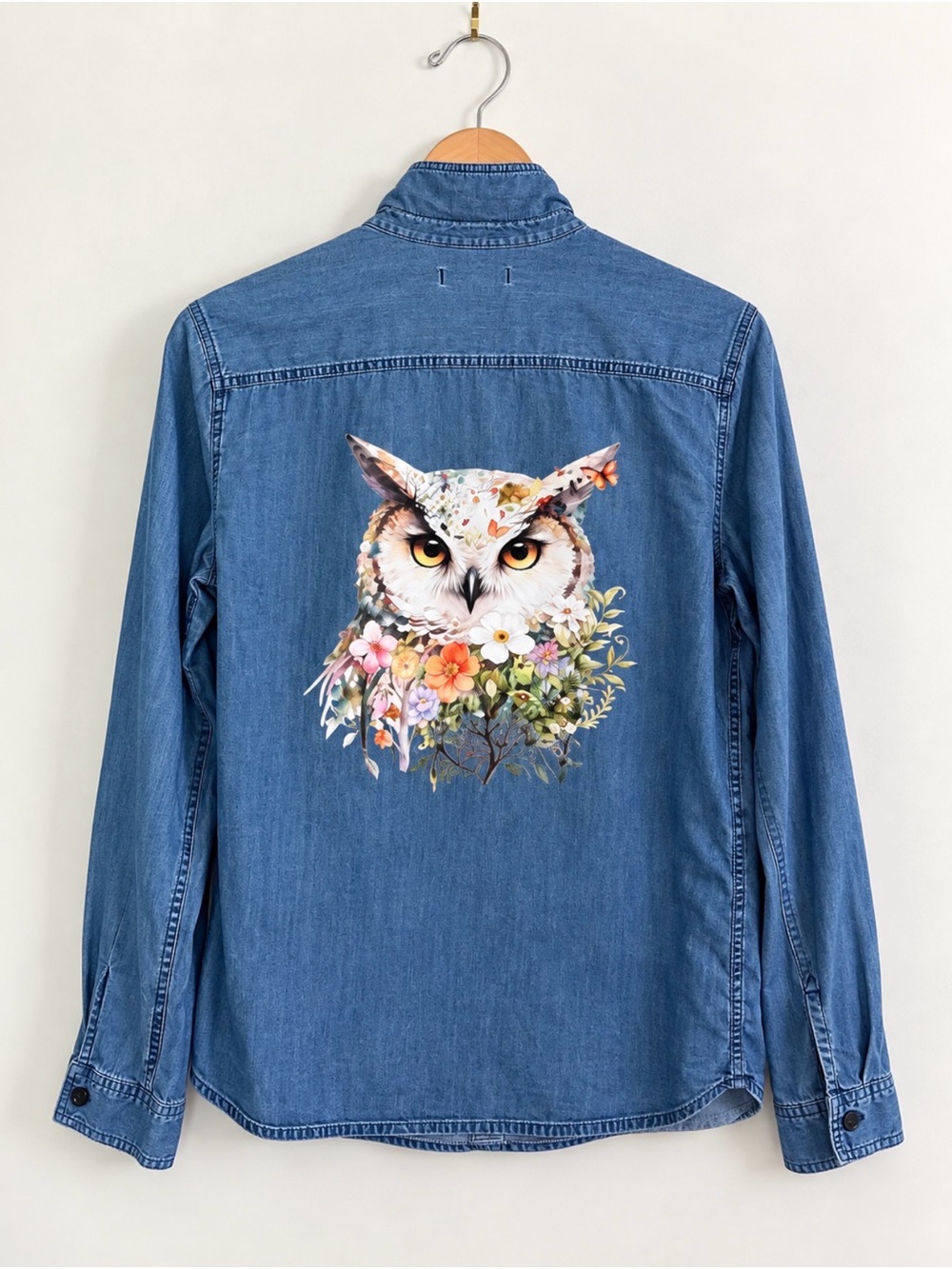 Old Navy | Large | Owl | Button Down | Bird & Blossom Boutique